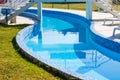 Lazy river in swimming pool Royalty Free Stock Photo