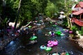 Lazy river tubing in Helen, GA