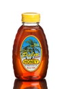 A 1 lb. jar of Florida's Finest Honey Cook's Palm Brand Honey