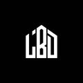 LBD letter logo design on BLACK background. LBD creative initials letter logo concept. LBD letter design.LBD letter logo design on Royalty Free Stock Photo