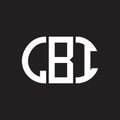 LBI letter logo design on black background. LBI creative initials letter logo concept. LBI letter design Royalty Free Stock Photo