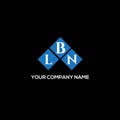 LBN letter logo design on BLACK background. LBN creative initials letter logo concept. LBN letter design.LBN letter logo design on Royalty Free Stock Photo