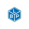 LBP letter logo design on black background. LBP creative initials letter logo concept. LBP letter design