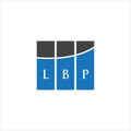 LBP letter logo design on WHITE background. LBP creative initials letter logo concept. LBP letter design
