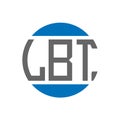 LBT letter logo design on white background. LBT creative initials circle logo concept. LBT letter design Royalty Free Stock Photo