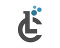 LC lab beaker disable chair logo