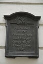 LCC plaque, Heinrich Heine in London UK Royalty Free Stock Photo