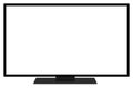 LCD Flatscreen TV HD Bigscreen Television or Computer Monitor Royalty Free Stock Photo