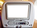 LCD monitor at airplane seat