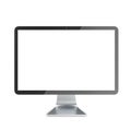 Lcd monitor, electronic device isolated on white background. Royalty Free Stock Photo