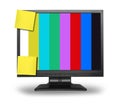 LCD monitor test pattern Royalty Free Stock Photo