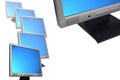 LCD Monitors Royalty Free Stock Photo