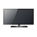 LCD, plasma realistic vector illustration,TV flat screen. Royalty Free Stock Photo