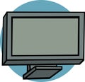 Lcd or plasma television vector illustration