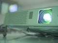 LCD Projector on office table Royalty Free Stock Photo