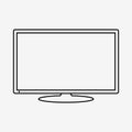 lcd tv monitor, illustration.