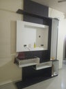 Lcd unit panal in wall showcase