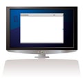 LCD web browser monitor Royalty Free Stock Photo