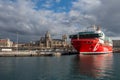 corsica linea ferry is docked in Marseille