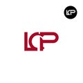 LCP Logo Letter Monogram Design Royalty Free Stock Photo