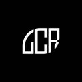 LCR letter logo design on black background. LCR creative initials letter logo concept. LCR letter design Royalty Free Stock Photo