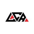 LCR triangle letter logo design with triangle shape. LCR triangle logo design monogram. LCR triangle vector logo template with red Royalty Free Stock Photo