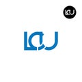 LCU Logo Letter Monogram Design Royalty Free Stock Photo