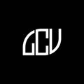 LCV letter logo design on black background. LCV creative initials letter logo concept. LCV letter design.LCV letter logo design on Royalty Free Stock Photo