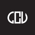 LCV letter logo design on black background. LCV creative initials letter logo concept. LCV letter design Royalty Free Stock Photo