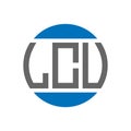 LCV letter logo design on white background. LCV creative initials circle logo concept. LCV letter design Royalty Free Stock Photo