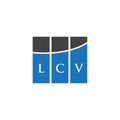 LCV letter logo design on WHITE background. LCV creative initials letter logo concept. LCV letter design Royalty Free Stock Photo