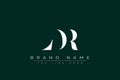 LDR abstract letter logo design Royalty Free Stock Photo