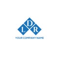 LDR letter logo design on BLACK background. LDR creative initials letter logo concept. LDR letter design