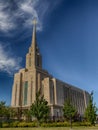LDS Oquirrh Temple HDR Royalty Free Stock Photo