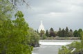 LDS Temple in Idaho Falls near Greenbelt