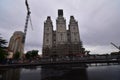 LDS temple salt lake city utah Mormon temple under construction Royalty Free Stock Photo