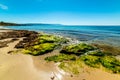 Le Bombarde beach on a sunny day Royalty Free Stock Photo