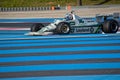 Williams Formula One car on track and blue lines