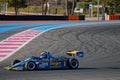 Historic formula 3 car on the track during the fifth French Historic Grand Prix on Circuit