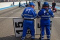 Marshalls on the track during the fifth French Historic Grand Prix on Circuit Paul Ricard