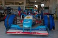 Benetton 1997 F1 car in the garage during the fifth French Historic Grand Prix on Circuit Paul Ricard