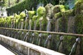 Le Cento Fontane, Villa d`Este fountain and garden in Tivoli near Roma, Italy Royalty Free Stock Photo