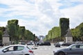 Le champs elysee and Arch of Triumph Paris France