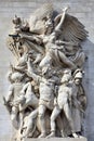 Le Depart, sculpture on the Arc De Triomphe, Paris, France