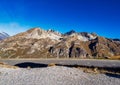 Le fornet mountains near Val dIsere, France - captured from Col de lIseran road Royalty Free Stock Photo