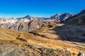 Le fornet mountains near Val dIsere, France - captured from Col de lIseran road Royalty Free Stock Photo