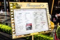 Le Fouquets Menu