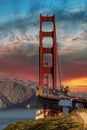 Le Golden Gate Bridge san-francisco californie Royalty Free Stock Photo
