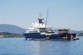 Le Grand Bleu super yacht, Corfu