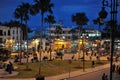 Le Grand Socco square Tangier Morocco northern Africa.Tangier by night Royalty Free Stock Photo